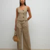 Awayah-broek met hoge taille