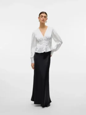Awbea lange rok met hoge taille