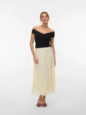 Awblakely lange rok met hoge taille