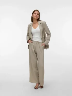 Awbraelyn broek met middelhoge taille