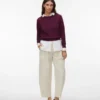 Awcarley-broek met hoge taille