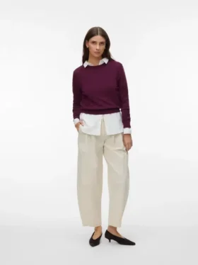 Awcarley-broek met hoge taille