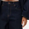 Aweveline High Rise Barrel Fit-Jeans