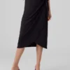 Awfrances midi-rok met hoge taille