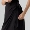 Awfrances midi-rok met hoge taille