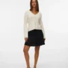 Awjusti kort rokje met hoge taille
