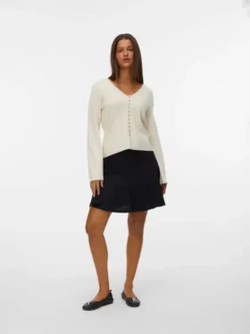 Awjusti kort rokje met hoge taille