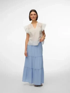 Awkeeley lange rok met hoge taille