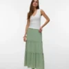 Awkeeley lange rok met hoge taille