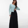 Awkeeley lange rok met hoge taille