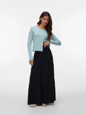 Awkeeley lange rok met hoge taille