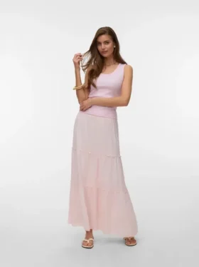 Awkeeley lange rok met hoge taille