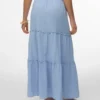 Awkeeley lange rok met hoge taille