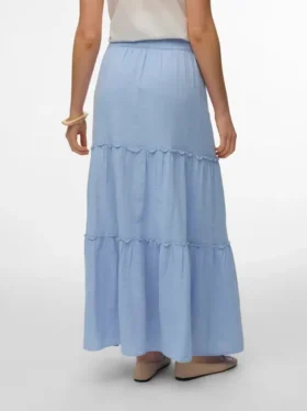 Awkeeley lange rok met hoge taille