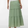 Awkeeley lange rok met hoge taille