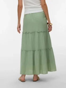 Awkeeley lange rok met hoge taille
