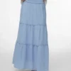 Awkeeley lange rok met hoge taille