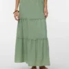 Awkeeley lange rok met hoge taille