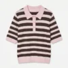 Awoline gebreid poloshirt