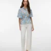 Awrena-Jeans met middelhoge taille en wijde pijpen