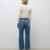 Awrena-Jeans met middelhoge taille en wijde pijpen