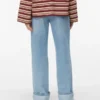 Awrena-Jeans met middelhoge taille en wijde pijpen