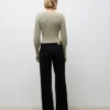 Awrena-Jeans met middelhoge taille en wijde pijpen