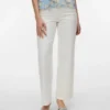 Awrena-Jeans met middelhoge taille en wijde pijpen