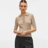 Awshirli gebreid poloshirt
