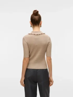 Awshirli gebreid poloshirt