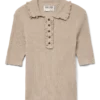 Awshirli gebreid poloshirt