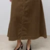 Awtala lange rok met hoge taille