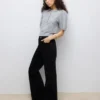 Awtassa gebreid poloshirt