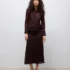 Awurshila lange rok met middelhoge taille