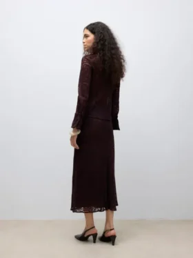 Awurshila lange rok met middelhoge taille