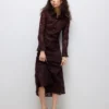 Awurshila lange rok met middelhoge taille