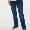 Bootcut-Jeans met uitlopende pijpen en middelhoge taille
