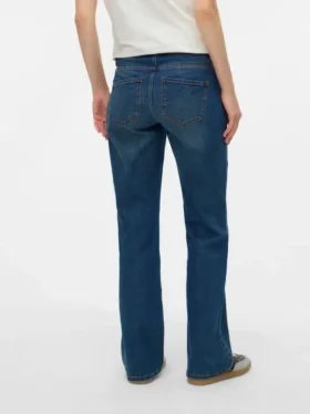 Bootcut-Jeans met uitlopende pijpen en middelhoge taille