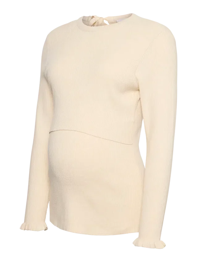 Breigoed top met ronde hals en normale pasvorm Breigoed top met ronde hals en normale pasvorm