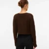 Breigoed vest met ronde hals en normale pasvorm