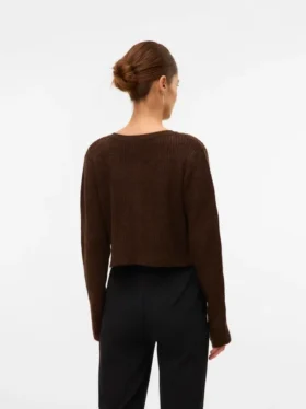 Breigoed vest met ronde hals en normale pasvorm