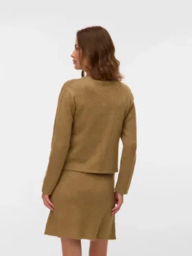 Breigoed vest met ronde hals en normale pasvorm