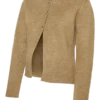 Breigoed vest met ronde hals en normale pasvorm