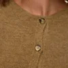 Breigoed vest met ronde hals en normale pasvorm