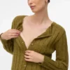 Breigoed vest met ronde hals en normale pasvorm