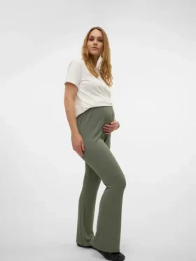Broek met normale pasvorm en hoge taille