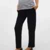 Broek met normale pasvorm en hoge taille