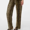 Broek met normale pasvorm en hoge taille