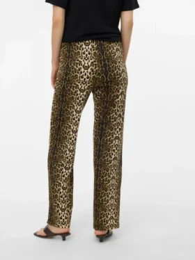 Broek met normale pasvorm en hoge taille