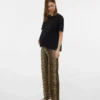 Broek met normale pasvorm en hoge taille